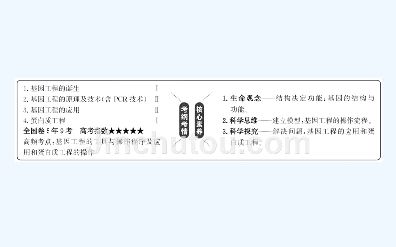 高三生物人教一轮复习课件：选修3.1基因工程 .ppt_第2页