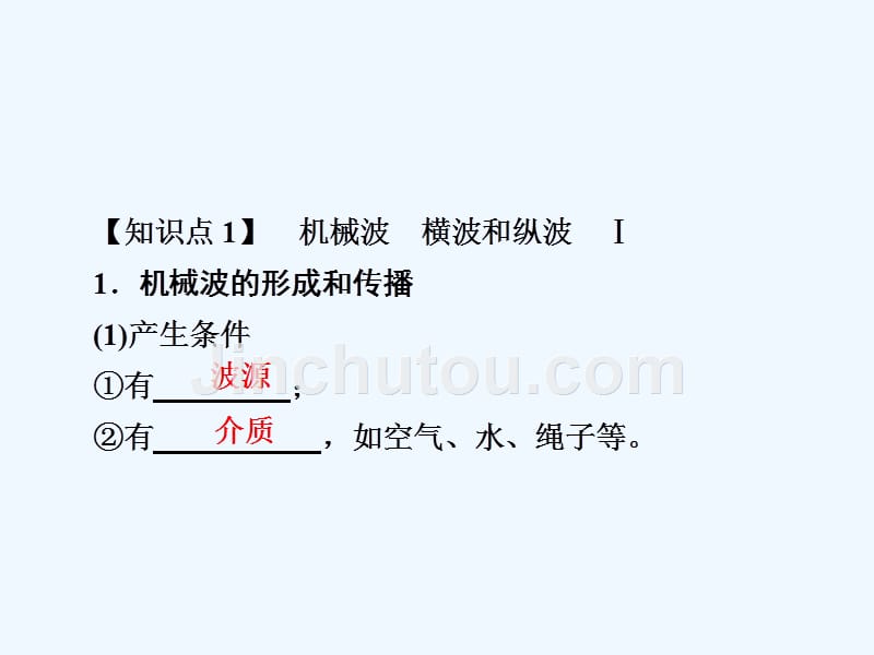 高考物理一轮优级（备、讲、练）全国经典课件：15-2机械波 .ppt_第3页