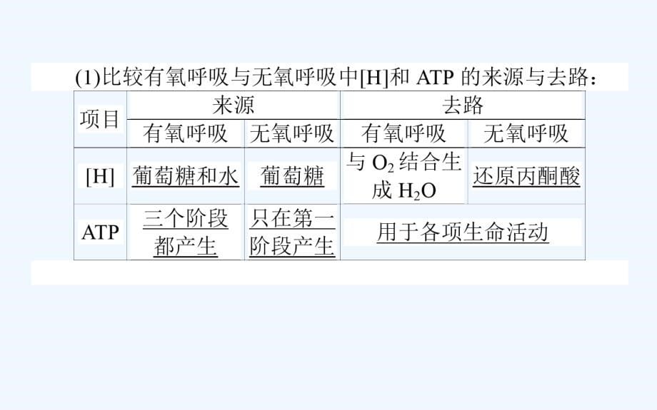 高考生物人教新金典大一轮课件：课堂互动探究案1.3.2ATP的主要来源——细胞呼吸 .ppt_第5页