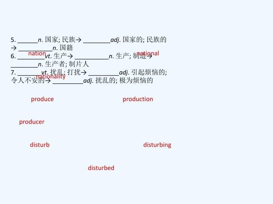 高考英语黄冈经典一轮（全国通用基础知识自查案）实用课件：必修4 Unit 2 .ppt_第5页