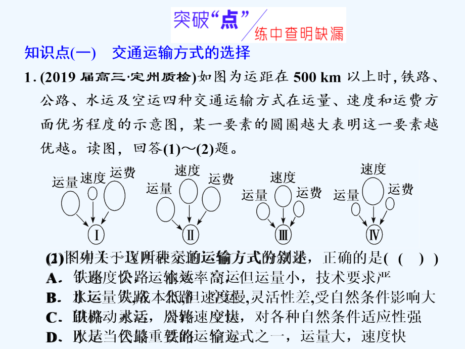 高考地理通用二轮复习课件：第二部分 五大人类活动之（四） 区际联系 .ppt_第4页