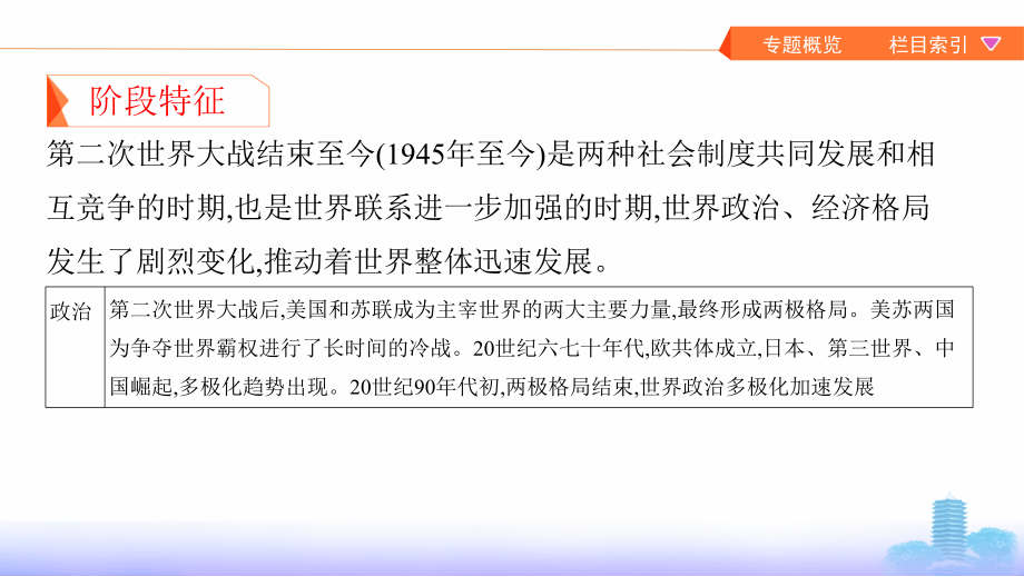 高考历史课标通史一轮复习课件：专题十四 第38讲　二战后世界政治格局的变化 .pptx_第3页