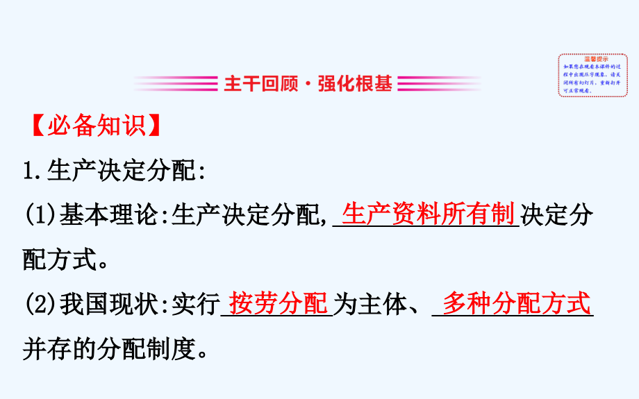 高考政治一轮复习课件：1.3.7个人收入的分配 .ppt_第2页