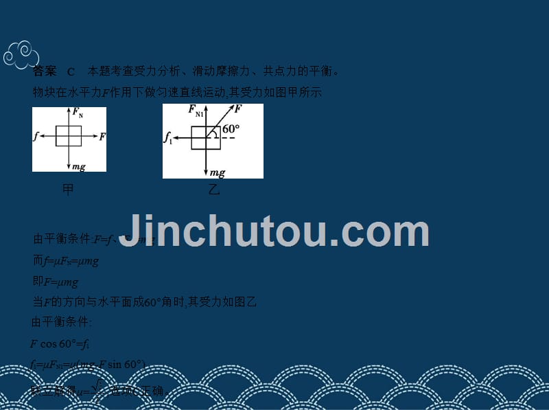 高考物理一轮复习（全国1卷B）课件：专题二　相互作用 .pptx_第3页