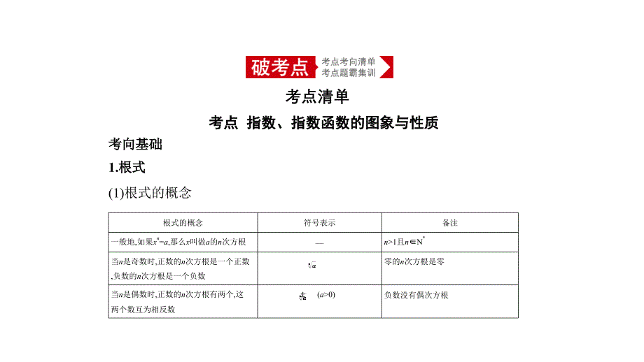 高考数学（天津专用）大一轮精准复习课件：2.4　指数与指数函数 .pptx_第1页