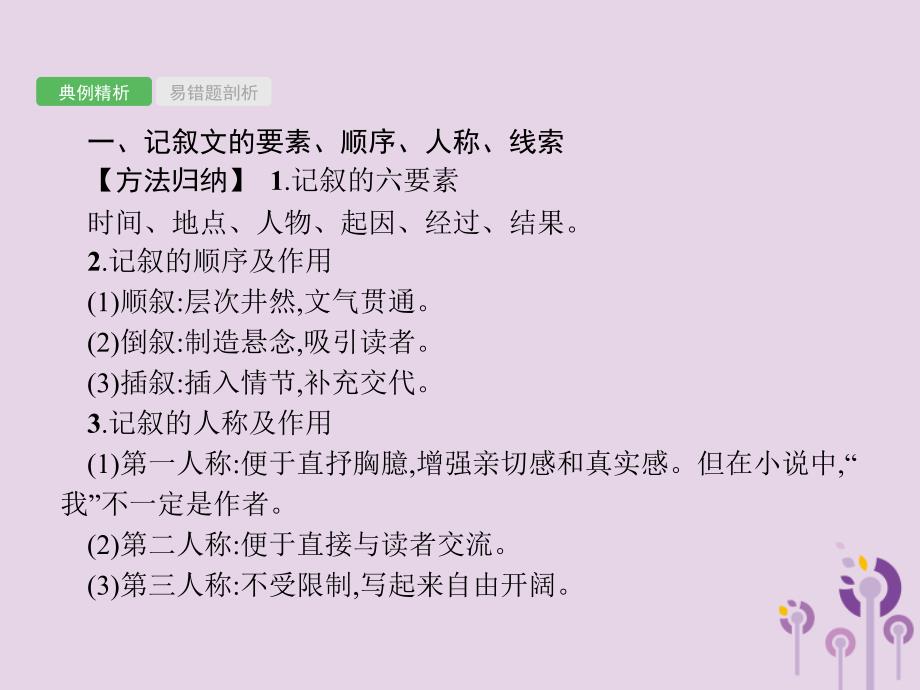 中考语文总复习优化设计第一板块专题综合突破专题十三记叙文阅读课件新人教.pptx_第3页