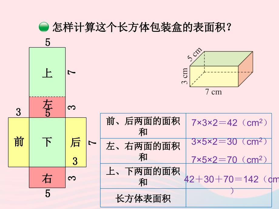 五年级数学下册2.3长方体的表面积课件1北师大.ppt_第3页