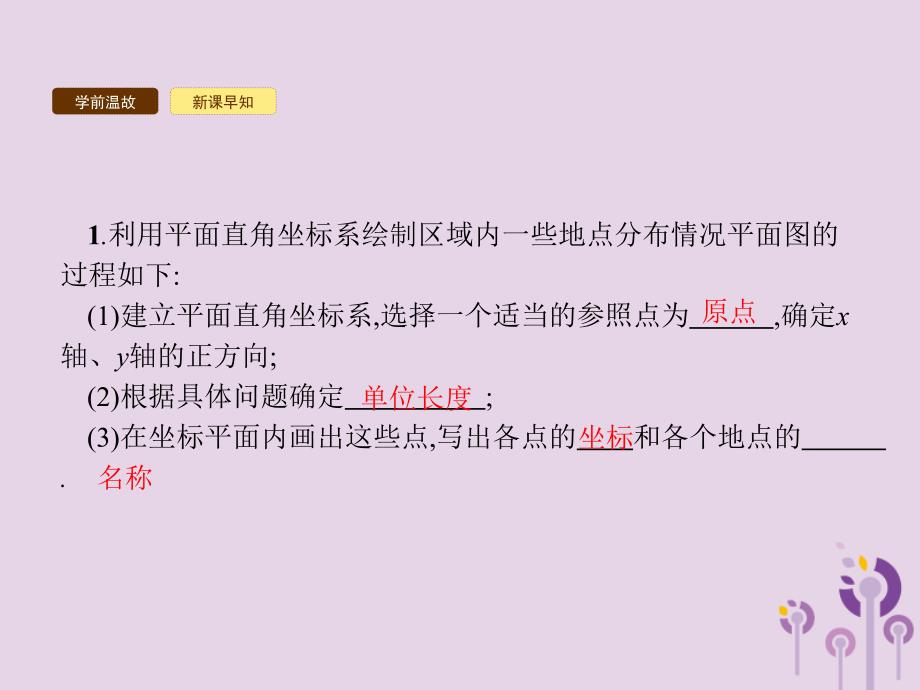 七年级数学下册第七章平面直角坐标系7.2坐标方法的简单应用7.2.1用坐标表示地理位置课件新新人教.pptx_第4页