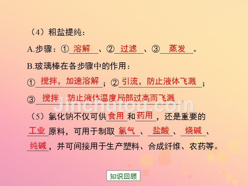 九年级化学下册专题七初识酸碱和盐单元3盐化学肥料复习课件新湘教.pptx_第5页