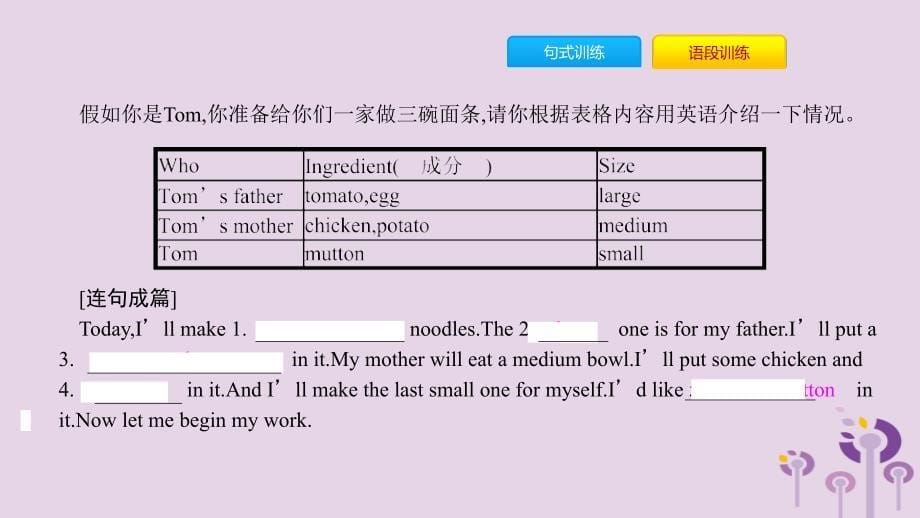 七年级英语下册Unit10I’dlikesomenoodles话题微写作课件新人教新目标.pptx_第5页