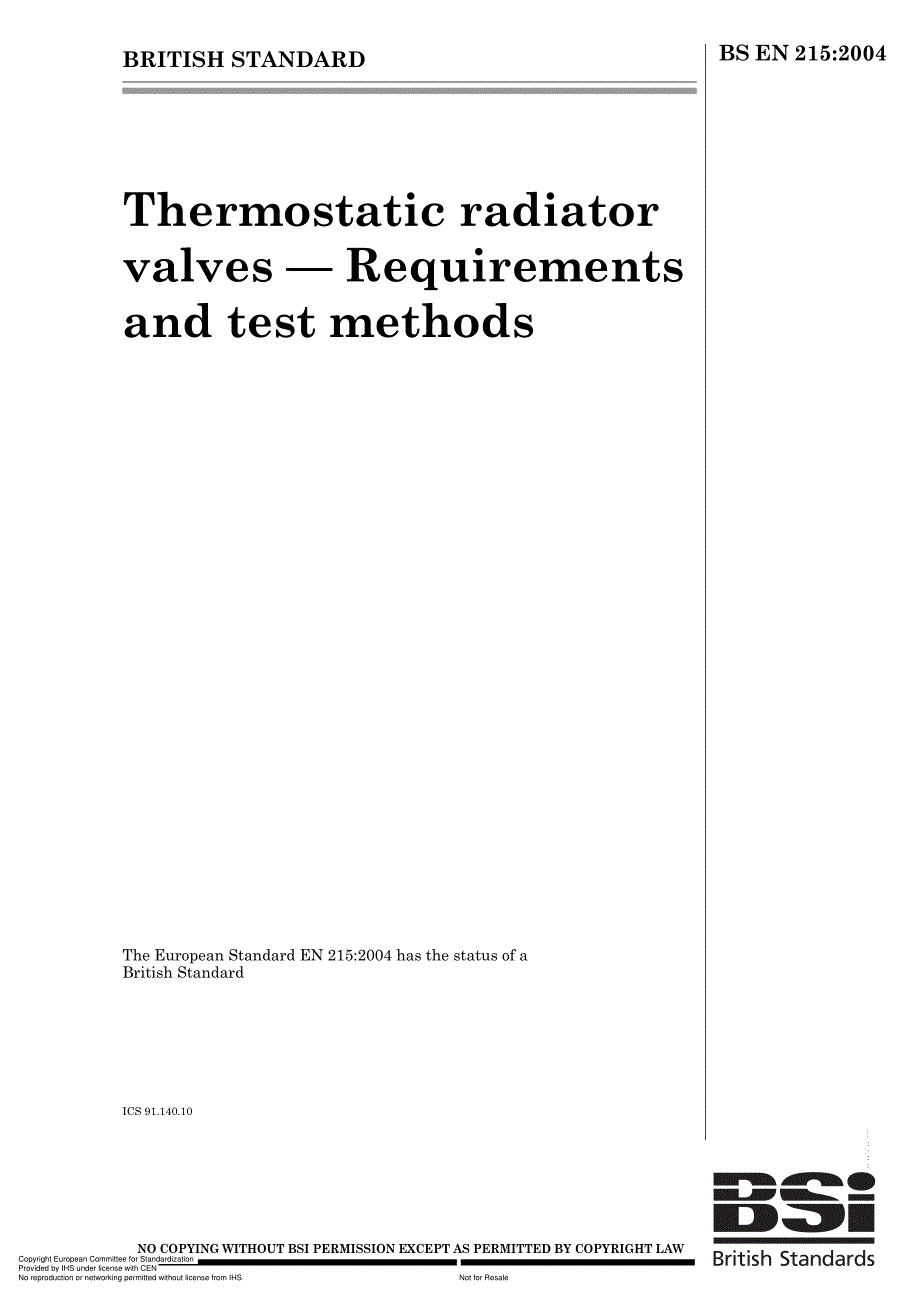 EN 215-2004恒温散热器控制阀.要求和试验方法.pdf_第1页