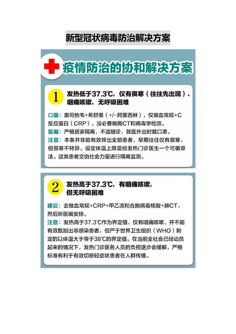 新型冠状病毒防治解决方案_第1页