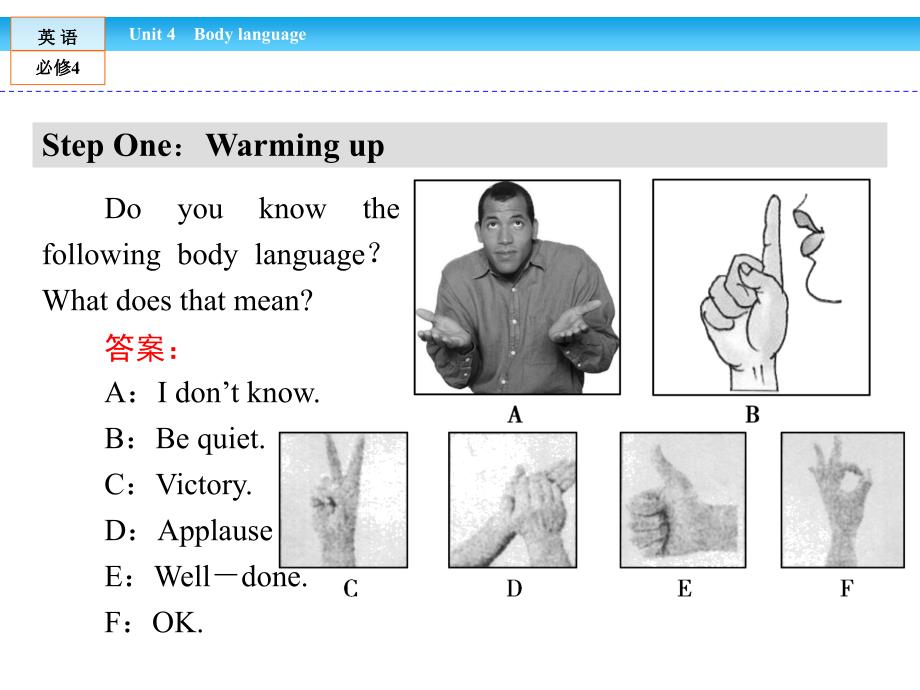 人教版高中英语必修四课件：unit 4 section 1 .ppt_第2页