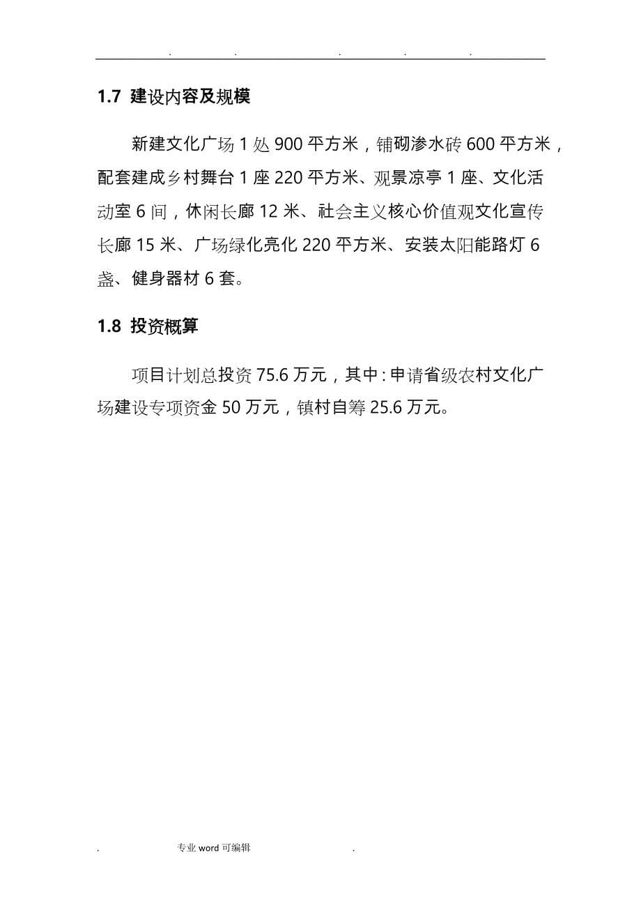 河西镇河南村文化广场建设项目实施计划_第5页