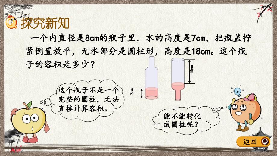 人教版（六年制）一年级下册数学 3.6 利用圆柱的体积求不规则物体的体积 PPT课件_第3页