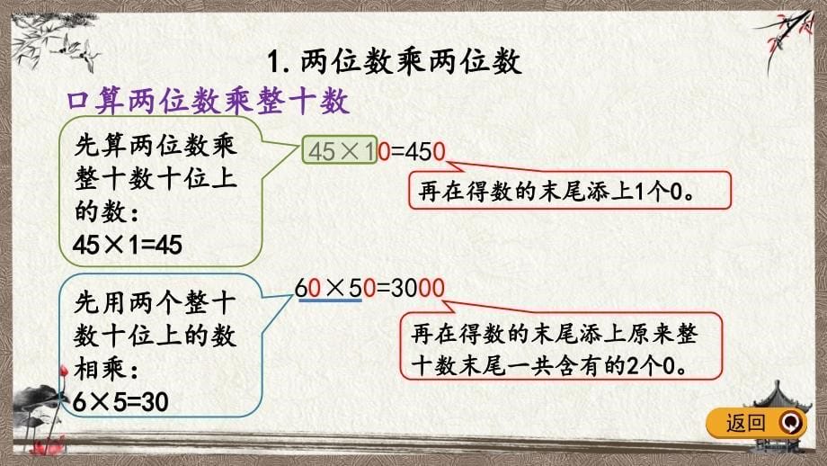 苏教版三年级下册数学 10.1 两位数乘两位数、混合运算 PPT课件_第5页