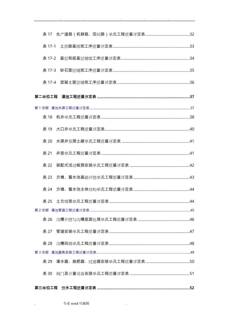 辽宁省我国农村水利工程施工质量评定表_第4页