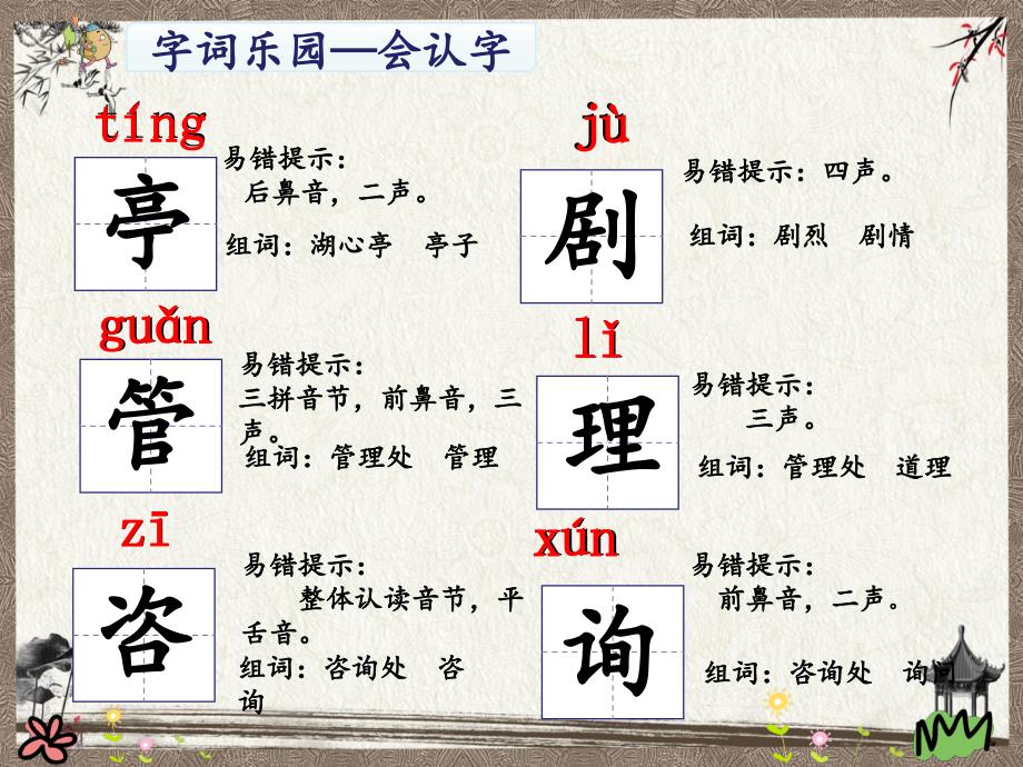 最新人教部编版二年级下册语文教学课件- 语文园地一_第4页