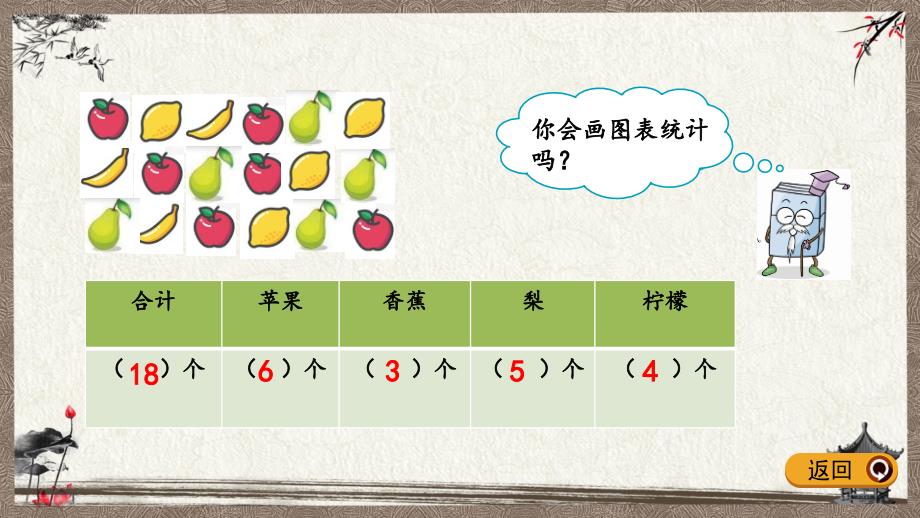 青岛版（六年制）一年级下册数学 10.5 统计 PPT课件_第3页