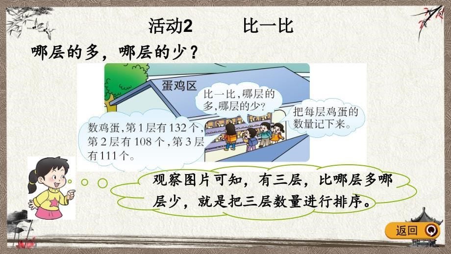 西师大版二年级下册数学 3.19 参观南村养鸡场 PPT课件_第5页