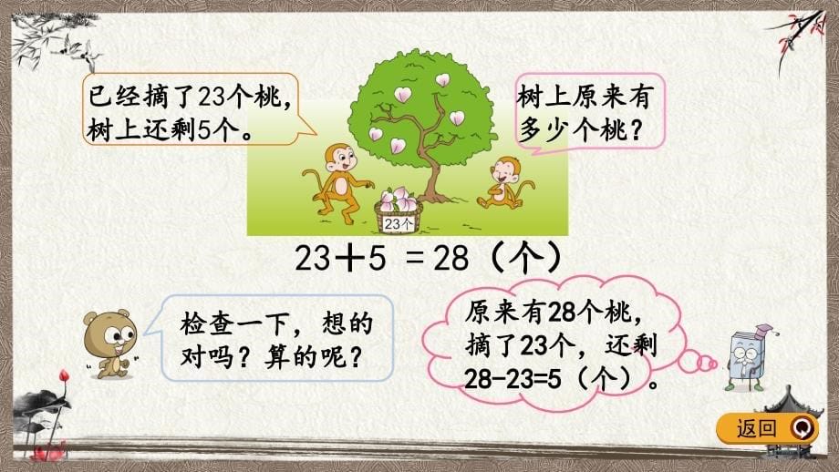 苏教版一年级下册数学 4.4 求被减数的简单实际问题 PPT课件_第5页