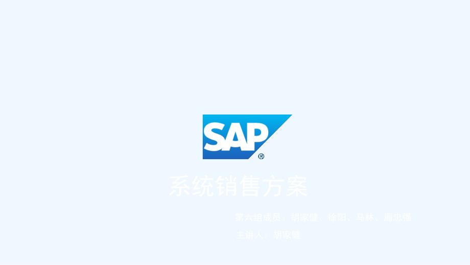 SAPERP系统销售方案_第1页