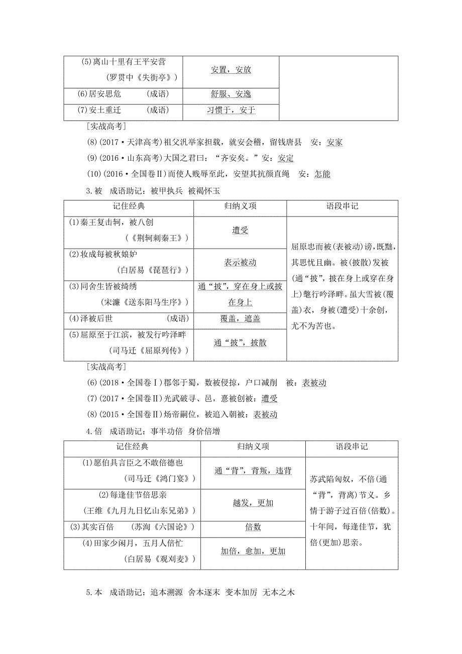 通用版高考语文一轮复习专题一文言文阅读第二步120个文言实词练中积累讲义.doc_第2页