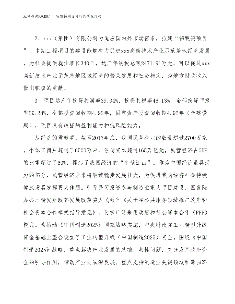 铝酸钙项目可行性研究报告（参考立项模板）.docx_第4页