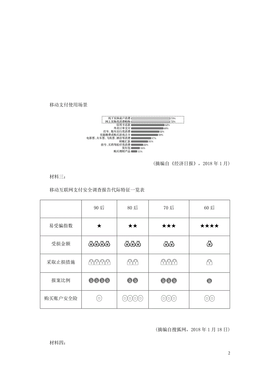 江苏专用高考语文加练半小时第六章实用类文本阅读专题二群文通练四移动支付含解析.docx_第2页