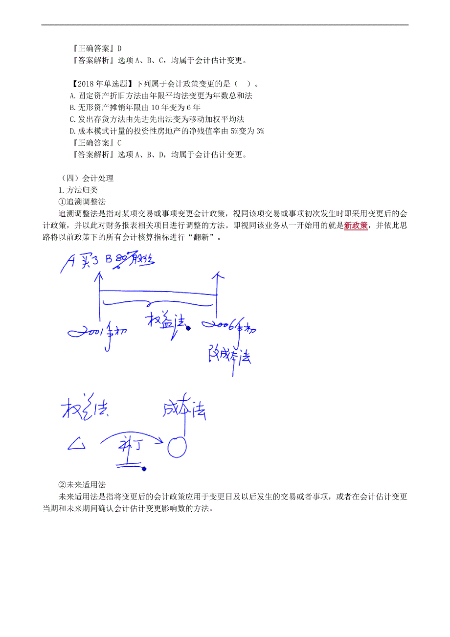 2019年中级会计职称考试辅导：第十七章　会计政策、会计估计变更和差错更正_第3页