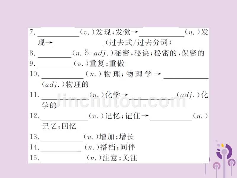 山东省菏泽市中考英语总复习第一部分系统复习成绩基石九全第17讲Unit1_2课件.ppt_第3页