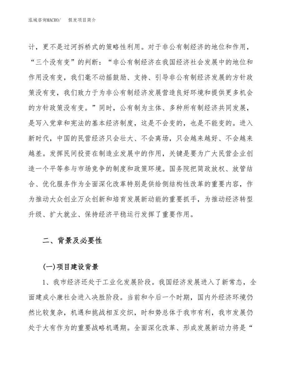 假发项目简介(立项备案申请).docx_第5页