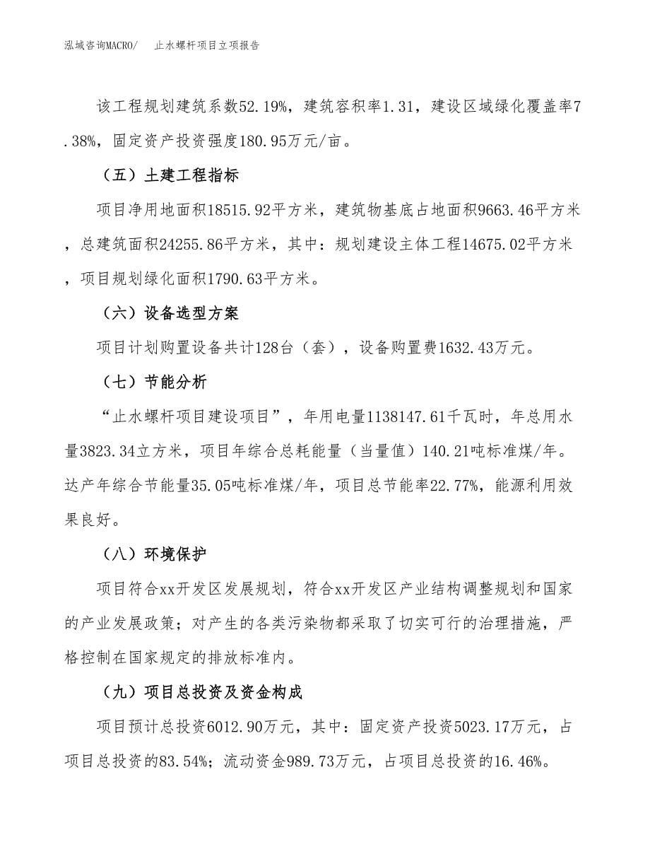 止水螺杆项目立项报告.docx_第5页