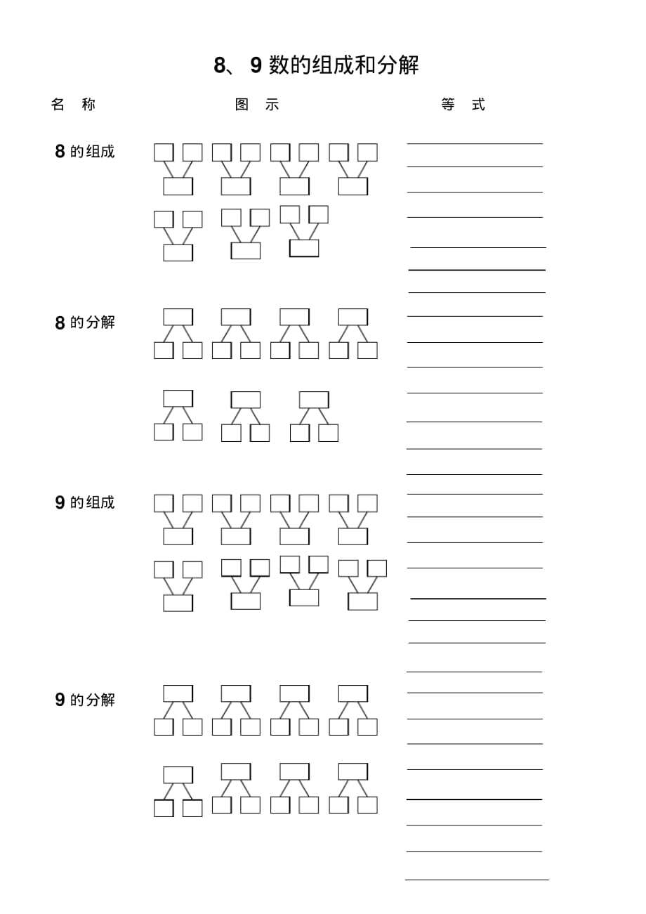 精品资料：归纳10以内数的组成和分解_第3页