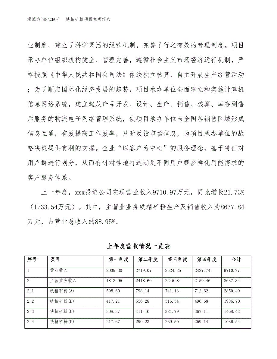 铁精矿粉项目立项报告.docx_第3页