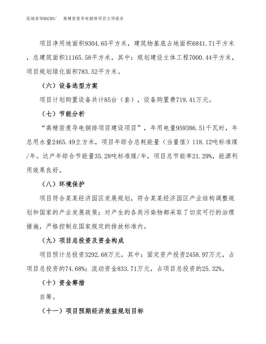 高精密度导电铜排项目立项报告.docx_第5页