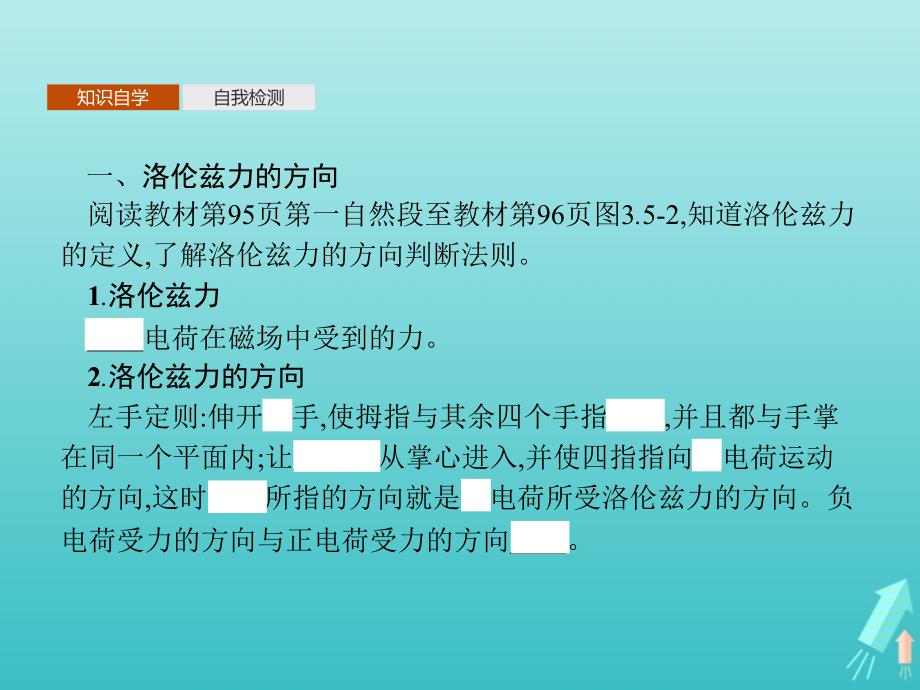 高中物理第三章磁场5运动电荷在磁场中受到的力课件新人教选修3_1.pptx_第3页