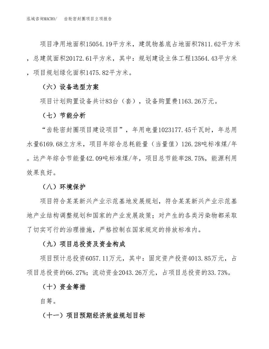 齿轮密封圈项目立项报告.docx_第5页