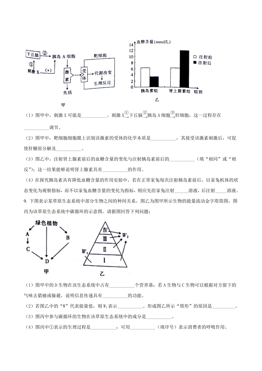 精品解析：【全国市级联考】山东省济南市章丘区2018届高三3月模拟联考理综生物试题（原卷版）.doc_第4页