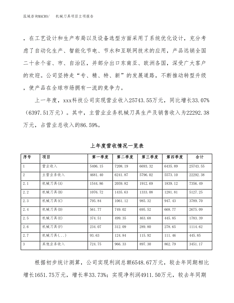 机械刀具项目立项报告.docx_第3页