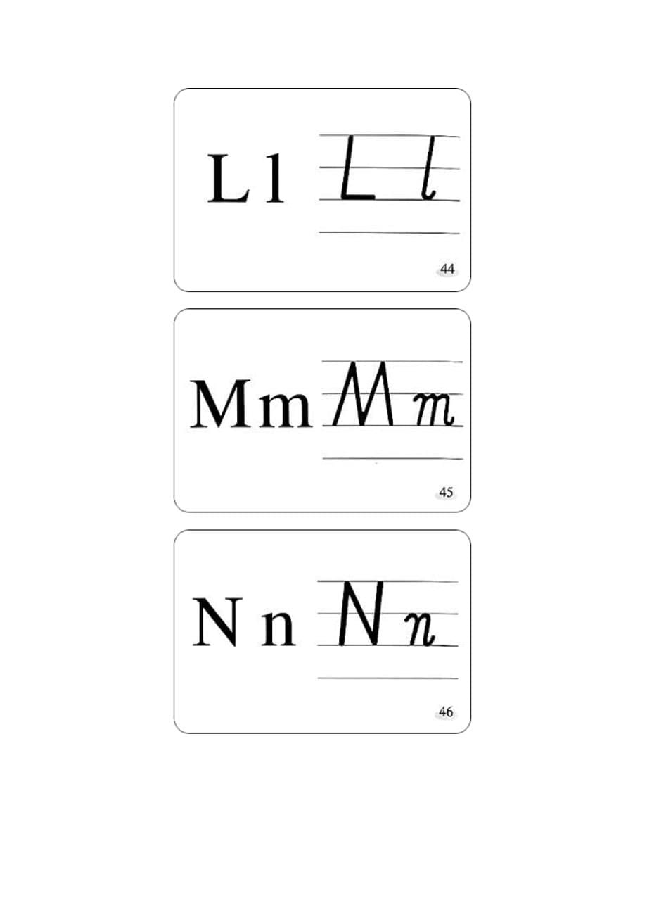 精品资料：小学英语26个字母标准手写体贴图_第5页