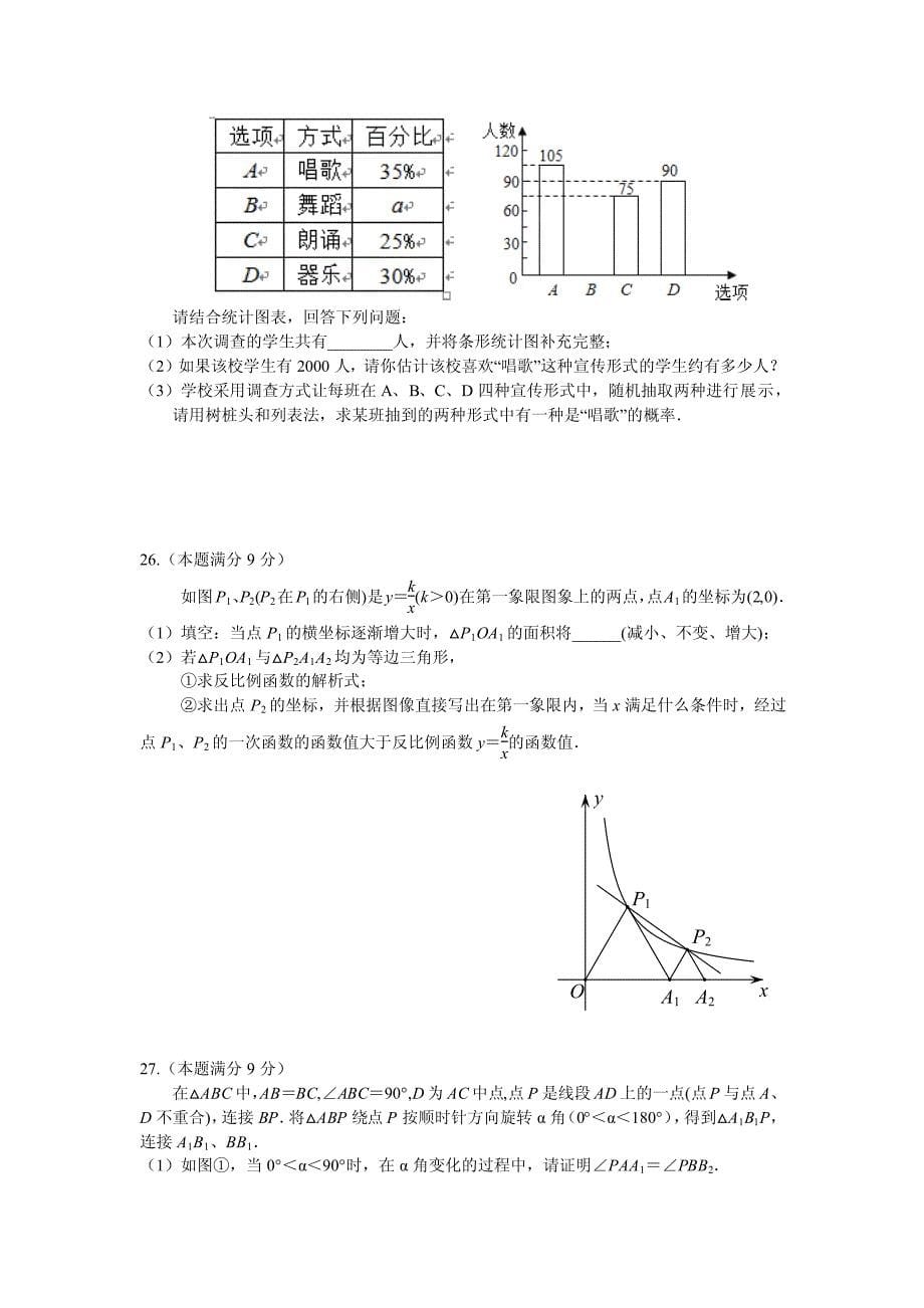 2017年山东省济南市历下区九年级学业水平考试数学第三次模拟考试试题（PDFd版有答案）（2017.05）_6404393.pdf_第5页