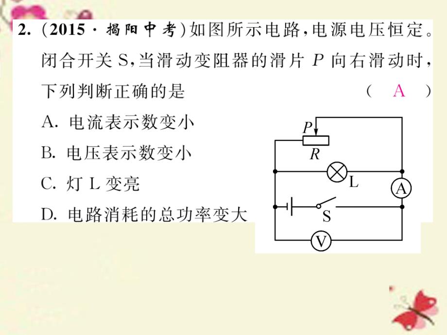 2016年秋九年级物理全册 双休作业（十二）课件 （新版）沪科版_第4页