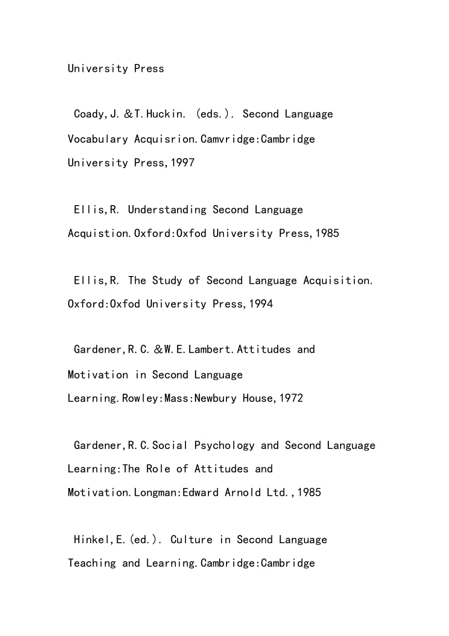 最新外语教学毕业论文参考文献-范文精品_第2页