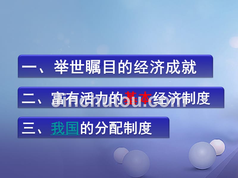 九年级政治全册 第一单元 认识国情 了解制度 1.2 富有活力的经济制度优质课件 粤教版_第2页