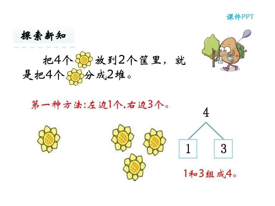 人教新课标一年级上册数学 分与合(共27张PPT)_第5页