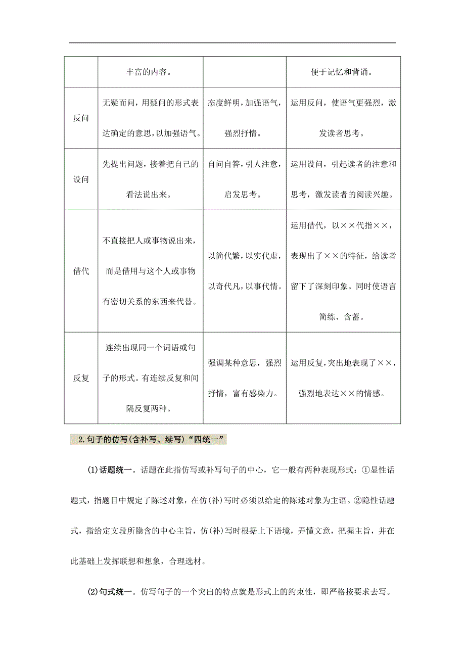 新人教版2019-2020年中考语文总复习 专项复习资料 第4讲 句子的运用素材_第3页