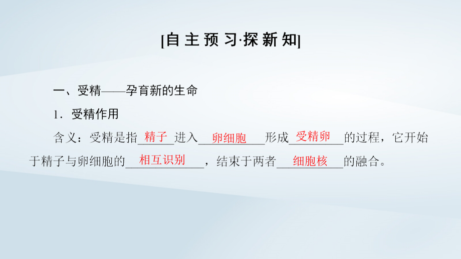 2018-2019高中生物 第2章 减数分裂和有性生殖 第2节 有性生殖优质课件 苏教版必修2_第3页