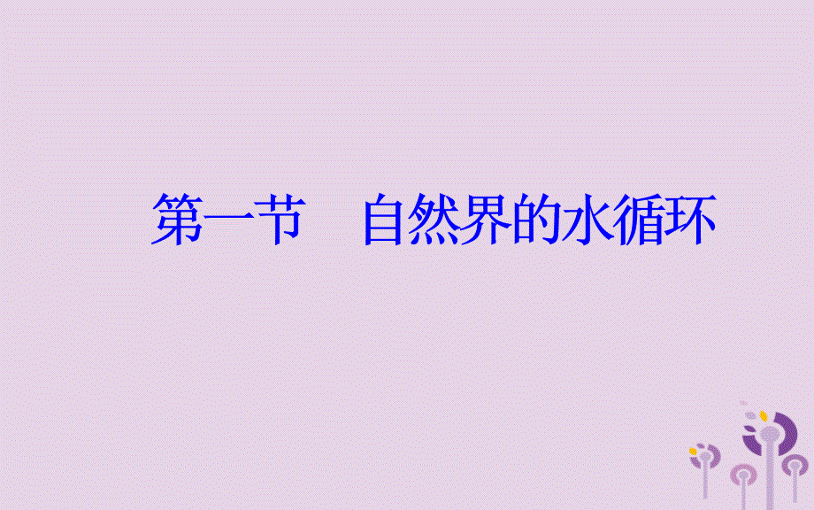 2018-2019学年高中地理 第三章 地球上的水 第一节 自然界的水循环优质课件 新人教版必修1_第2页