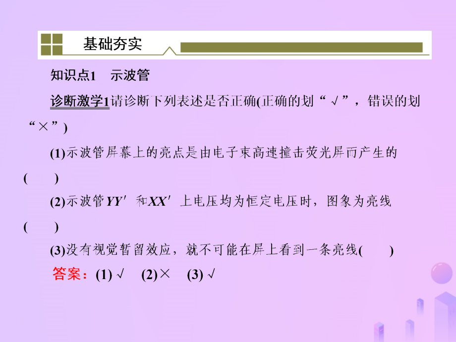 浙江省2019高考物理一轮复习 第6章（静电场）第4讲 电粒子在电场中的运动（二）优质课件_第4页